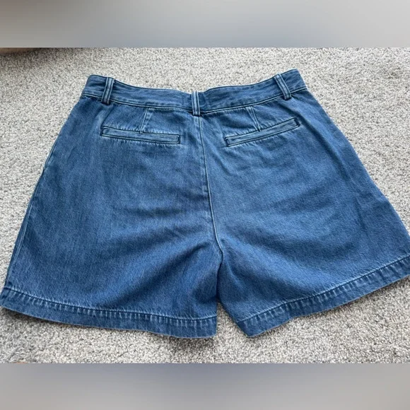 Madewell Harlow Superwide Blue Jean Shorts - Picture 5 of 6